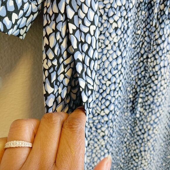 Diane Von Furstenberg Freya Silk Blend Dress Sz 10 - Picture 14 of 16